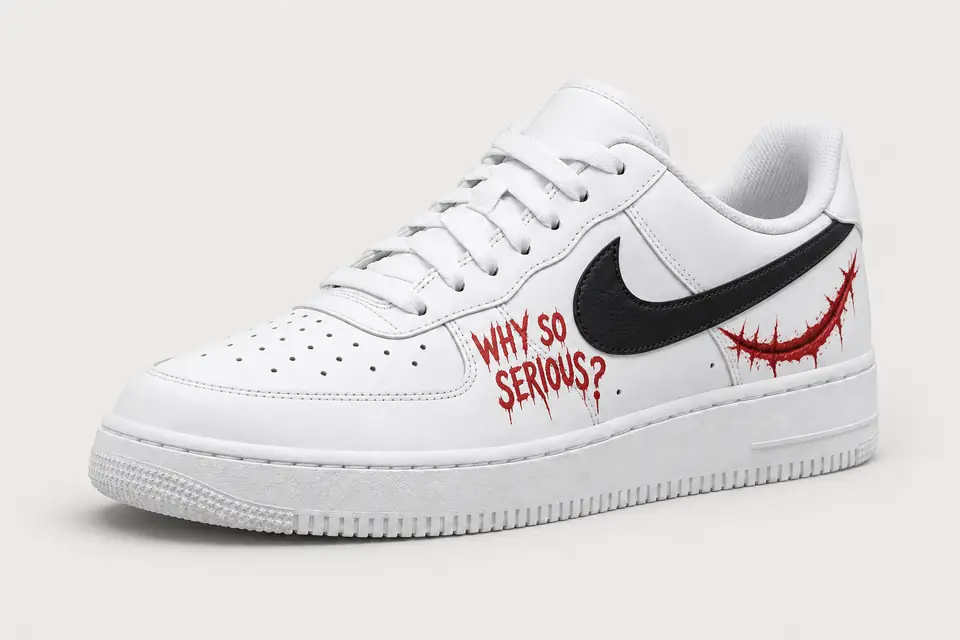 Air Force 1 Joker coloris noir, vue de trois quarts