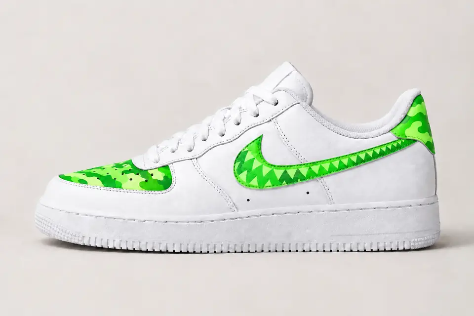 Air Force Bape Star coloris blanc, vue de profil