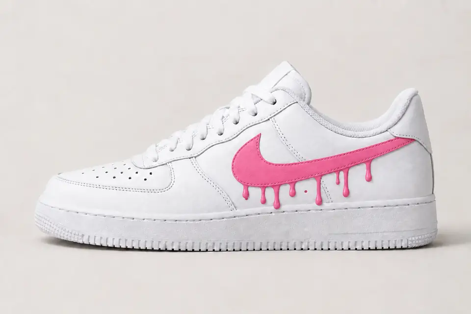 Air Force Bébé Drip coloris rose, vue de profil