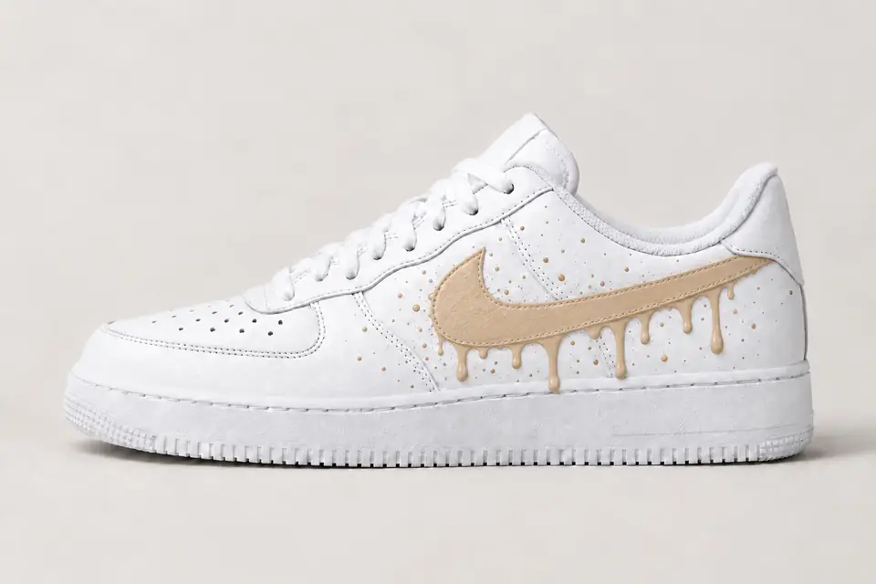Air Force Bébé Garçon Drip coloris beige, vue de profil