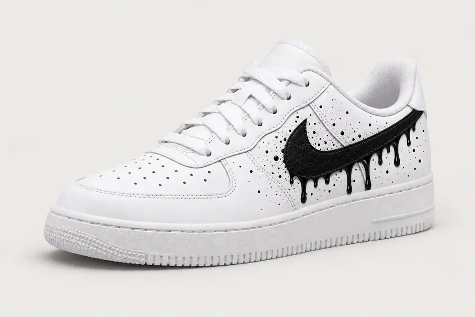 Air Force Bébé Garçon Drip coloris noir, vue de trois quarts