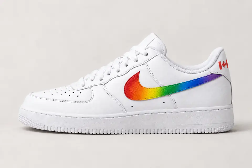 Nike Air Force Canada coloris multicolore, vue de profil